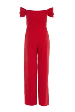 Red Bardot Palazzo Jumpsuit -Princess Style Shop 00100038469 ZB