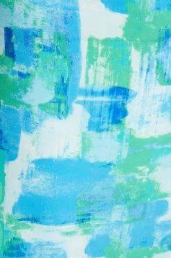 Blue Brush Stroke Midaxi Dress -Princess Style Shop 00100038479 ZS