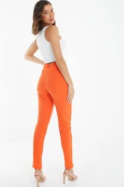 Orange Tapered Trousers -Princess Style Shop 00100038570 XB