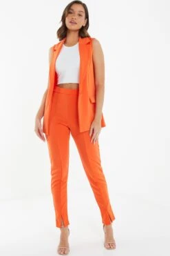Orange Tapered Trousers -Princess Style Shop 00100038570 XS
