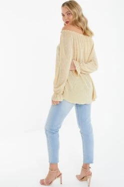 Beige Bardot Necklace Top -Princess Style Shop 00100038574 XB