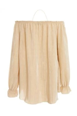 Beige Bardot Necklace Top -Princess Style Shop 00100038574 ZB