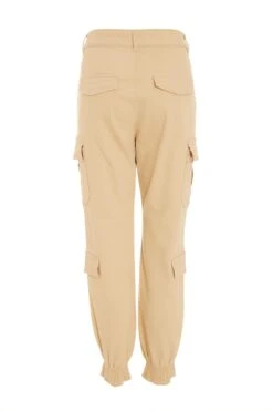 Camel Skinny Cargo Trousers -Princess Style Shop 00100038605 ZB