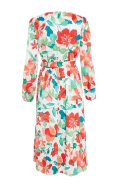 Multicoloured Tropical Midi Dress -Princess Style Shop 00100038637 ZB
