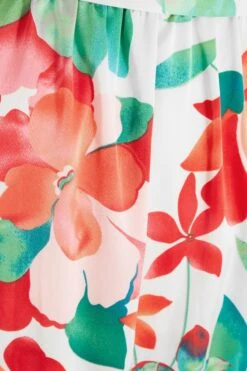 Multicoloured Tropical Midi Dress -Princess Style Shop 00100038637 ZS