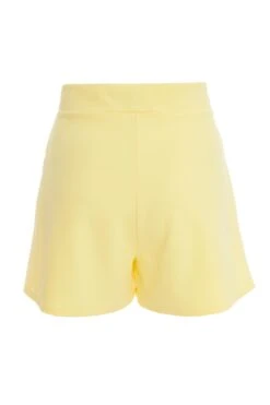 Yellow Button Tailored Shorts -Princess Style Shop 00100038680 ZB