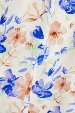 White Floral Tiered Maxi Dress -Princess Style Shop 00100038783 ZS