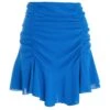 Blue Ruched Mini Skirt -Princess Style Shop 00100038790 ZM