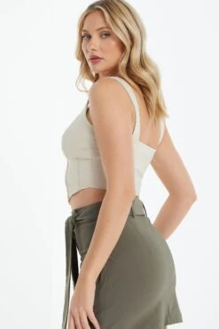 Stone Corset Crop Top -Princess Style Shop 00100038805 XB