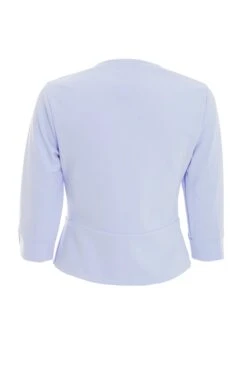 Blue Split Sleeve Crop Jacket -Princess Style Shop 00100038863 ZB