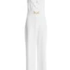 White Frill Wrap Palazzo Jumpsuit -Princess Style Shop 00100038882 ZM