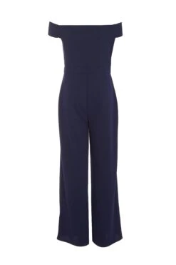 Navy Bardot Palazzo Jumpsuit -Princess Style Shop 00100038884 ZB