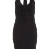 Black Halter Neck Mini Dress