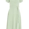 Green Bardot Dip Hem Midi Dress -Princess Style Shop 00100038996 ZM