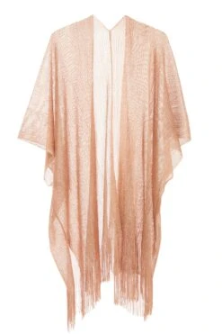 Rose Gold Woven Kimono -Princess Style Shop 00100039011 ZB