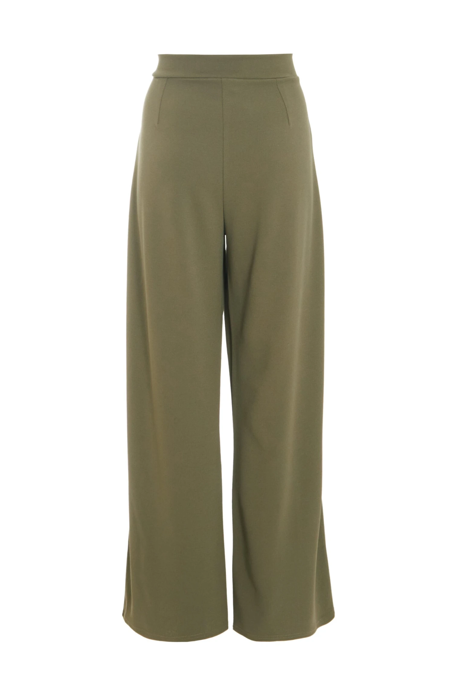 Khaki High Waisted Palazzo Trousers 7 Khaki High Waisted Palazzo Trousers - Image 5