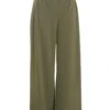 Khaki High Waisted Palazzo Trousers 2 Khaki High Waisted Palazzo Trousers -Princess Style Shop 00100039072 ZM