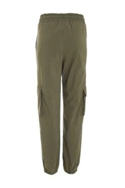 Khaki Tie Waist Cargo Trousers -Princess Style Shop 00100039074 ZB