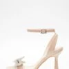 Nude Diamante Bow Heeled Sandals -Princess Style Shop 00100039190 ZM