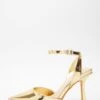 Gold Mirrored Court Heels