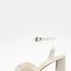 Bridal Wide Fit White Block Heels -Princess Style Shop 00100039213 ZM