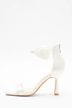 Bridal Satin Corsage Heeled Sandals