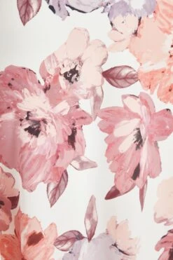 Pink Floral Frill Sleeve Maxi Dress -Princess Style Shop 00100039502 ZS