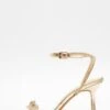 Gold Bow Heeled Sandals -Princess Style Shop 00100039713 ZM
